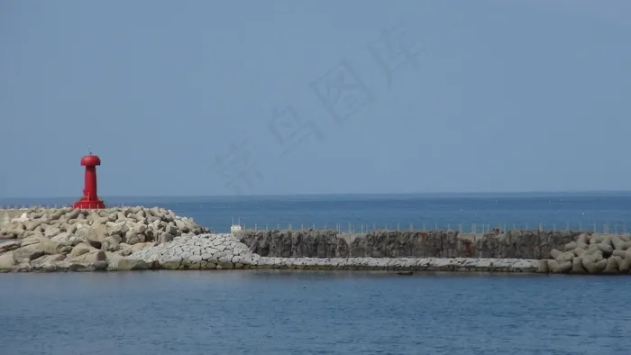 灯塔，江陵，海，灯塔，岸，警告