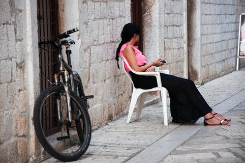 人，克罗地亚，伊斯特拉，博尔戈，女孩