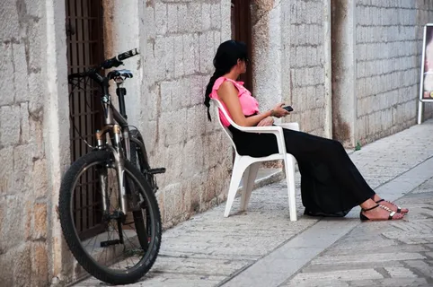 人，克罗地亚，伊斯特拉，博尔戈，女孩