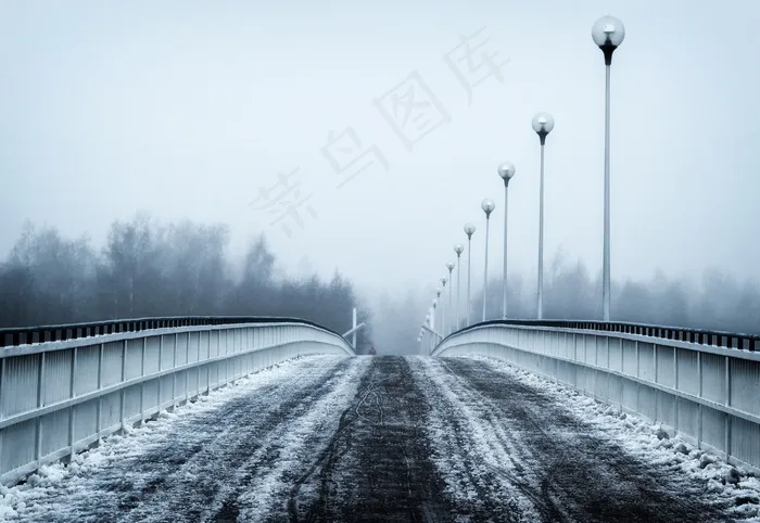 芬兰，桥牌，冬冬季，雪，冰，天空，树木，外