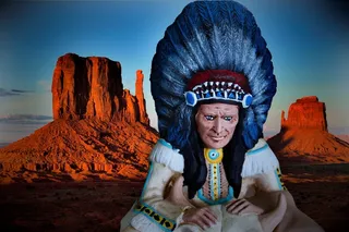 印第安人，西，美国，西，摇滚