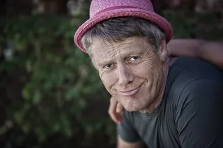 人物特写,老年人,男孩,美女,女孩,老人在粉红色的草帽的肖像