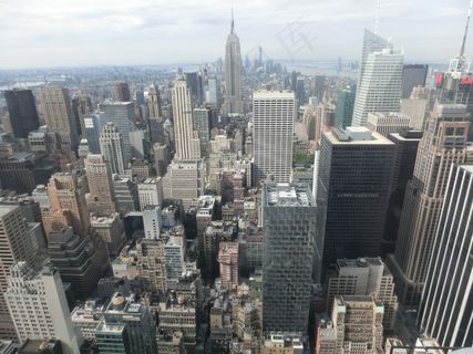 纽约，美国，摩天大楼，在岩石，美国