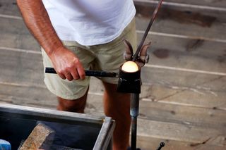 玻璃鼓风机，玻璃吹制，工艺，火焰，辉光，玻璃