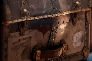 行李，旧，使用过的，配件，关闭