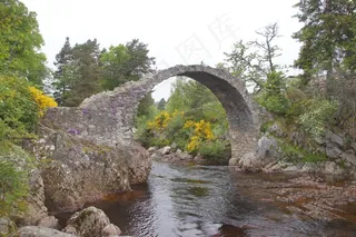 Packhorsebridge，卡尔布里奇，苏格兰，英国