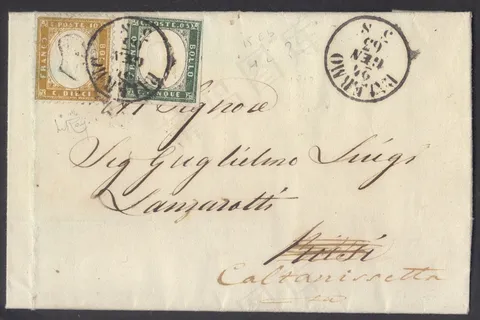 联合国，撒丁岛，邮票，信，稀有，复古