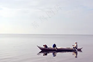 渔船，亚洲，湖泊，水，平静，渔民，船