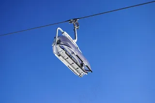 吊船，运输，滑雪，缆车，山脉，滑雪缆车