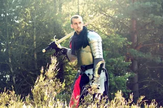 战士，骑士，盔甲，历史，保护，金属