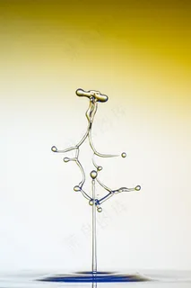 滴水，喷雾，水，液体，一滴水，橙色