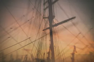 桥梁,游乐场,杆塔,杆,电线杆,日落港口