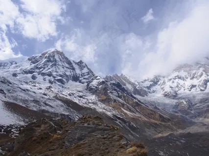 尼泊尔,大本营,喜马拉雅山,山,雪,景观 尼泊尔,大本营,喜马拉雅山,山,雪,景观