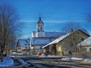 弗里森里德，德国，巴伐利亚，镇，城市，冬季