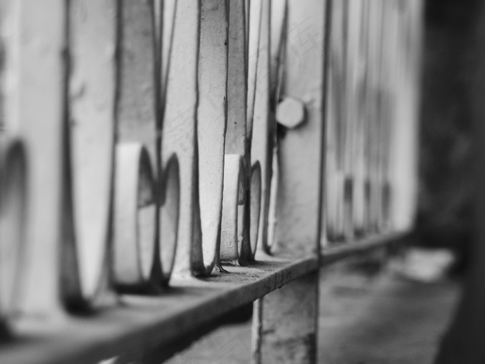 酒吧，关于，铁，黑色和白色