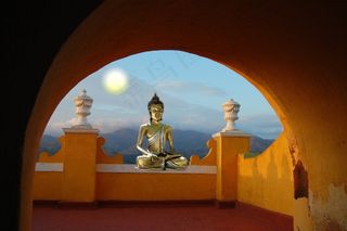 佛，冥想，休息，佛教，无花果，信仰