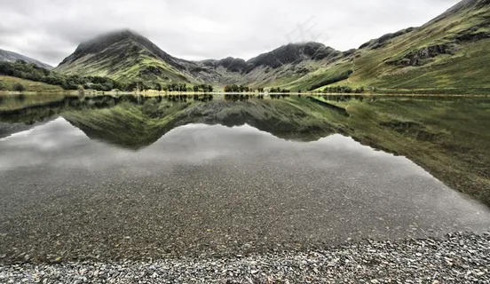 湖，坎伯里亚郡，巴特米尔，水，英格兰，农村