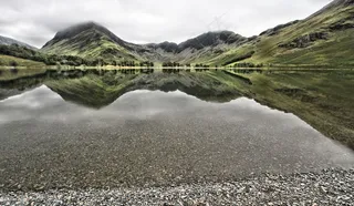 湖，坎伯里亚郡，巴特米尔，水，英格兰，农村