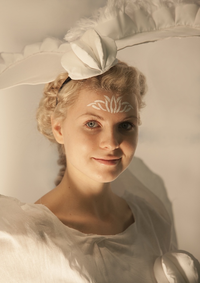 女孩，女子，金发女郎，视图，模型，肖像，白