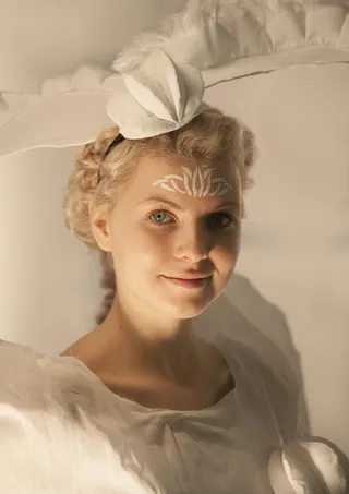 女孩，女子，金发女郎，视图，模型，肖像，白