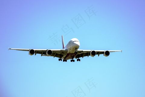 飞机，蓝色，天空，旅行，通讯，巴塞罗那