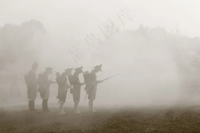 军事，拿破仑，战役，雾，烟，妮莎