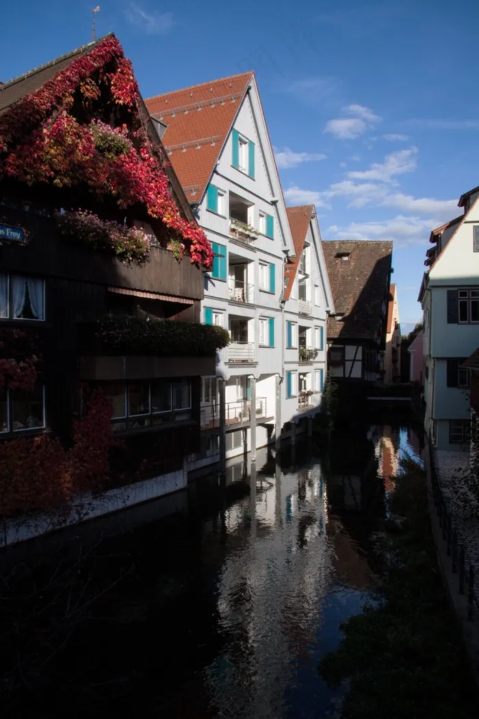 乌尔姆，城市，城市景观，旧城区，Fachwerkhäuser