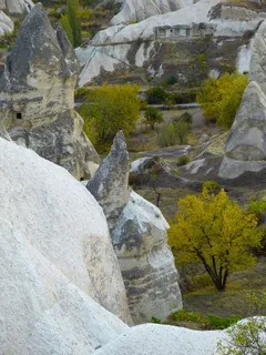 卡帕多细亚，石灰华，岩层，土耳其，景观