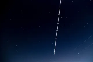 夜，天空，飞机，夜空，空间