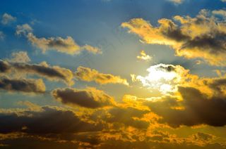 太阳，红色κόκκινοΖωολογία，晚上，晚上，天空，蓝色，背景，卡