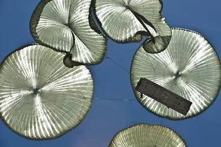 降落伞，天空，云，跳伞者，滑翔