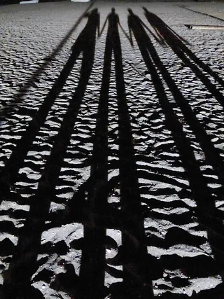 沙，海滩，阴影，长，暮光之城，侧影