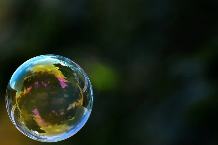 肥皂泡，多彩，球，肥皂水