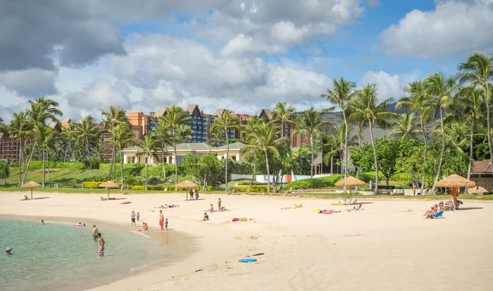 泻湖，奥利纳岛，夏威夷，瓦胡岛，海洋，云团，海岸