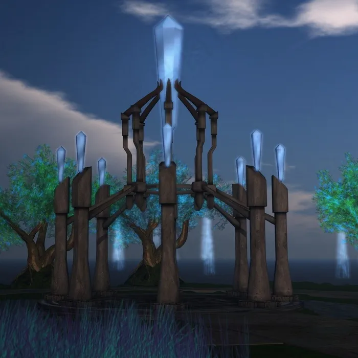 街灯,工艺品,椅子,雕像,树,凉亭凉亭森林