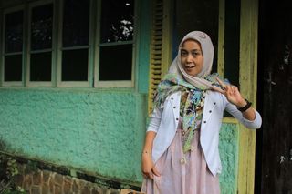 女人，*，盖头，经典，脸，时尚，多样性