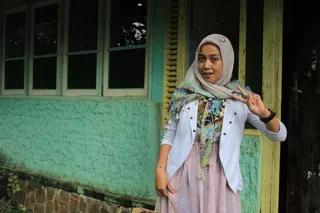 女人，*，盖头，经典，脸，时尚，多样性