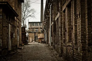 工厂，黑暗，铁锈，城市，砖，铁，金属，老