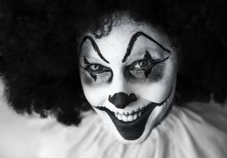 小丑,令人毛骨悚然,咧着嘴笑,Facepaint 小丑,令人毛骨悚然,咧着嘴笑,Facepaint