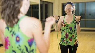 健身，女性，模特儿，力量