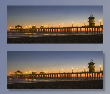 亨廷顿海滩，码头，码头，加利福尼亚州，日落，冲浪