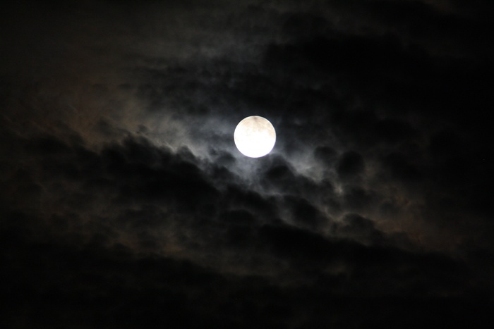 月亮，月球，夜，空间，天空，Gespenstig，黑色
