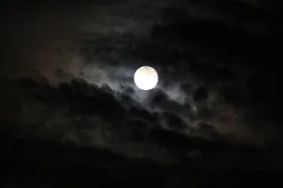 月亮，月球，夜，空间，天空，Gespenstig，黑色