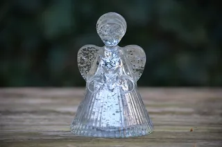 天使，玻璃器皿，图像，祈祷
