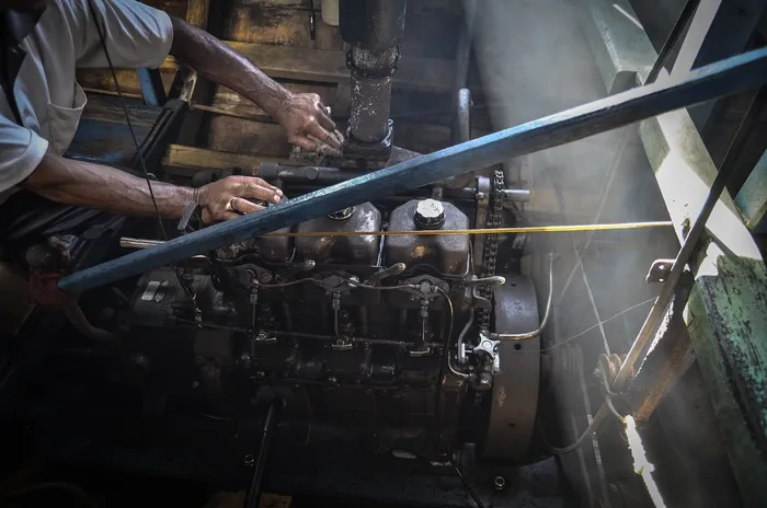 工人，工艺，引擎，船，渔夫