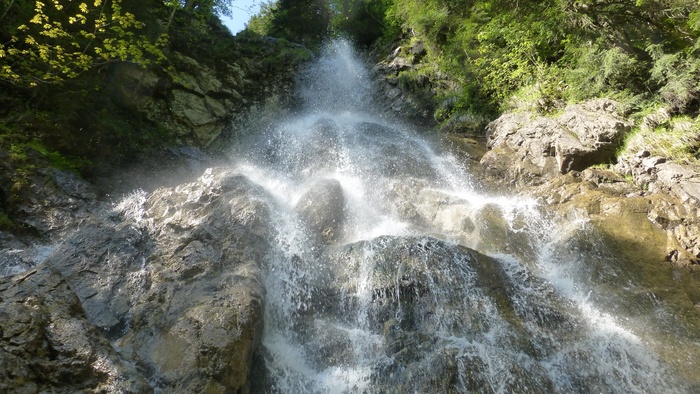 阿尔高，Pfronten Kappel，Hoellschlucht，瀑布