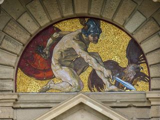 马赛克，艺术品，建筑，房子，*，慕尼黑