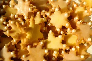 饼干，星号，烘烤，圣诞节，甜