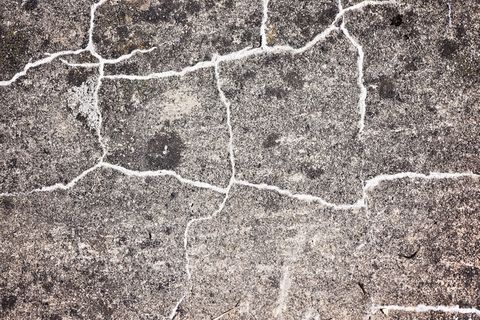 混凝土，石头，裂缝，风化，灰色，背景