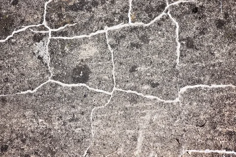 混凝土，石头，裂缝，风化，灰色，背景